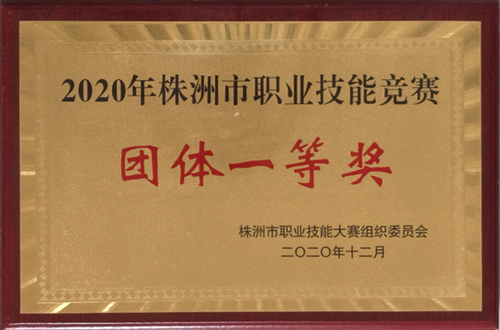 2020年株洲市职业技能竞赛团体一等奖