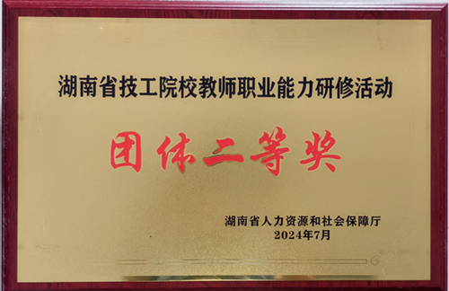 湖南省技工院校教师职业能力研修活动团体二等奖