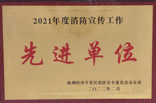 2021年度消防宣传工作先进单位