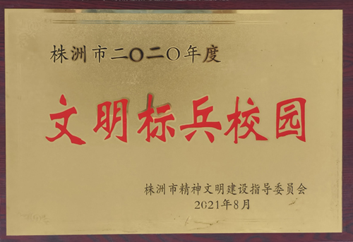 株洲市2020年度文明标兵校园